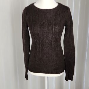 Womens cable knit sweater size small